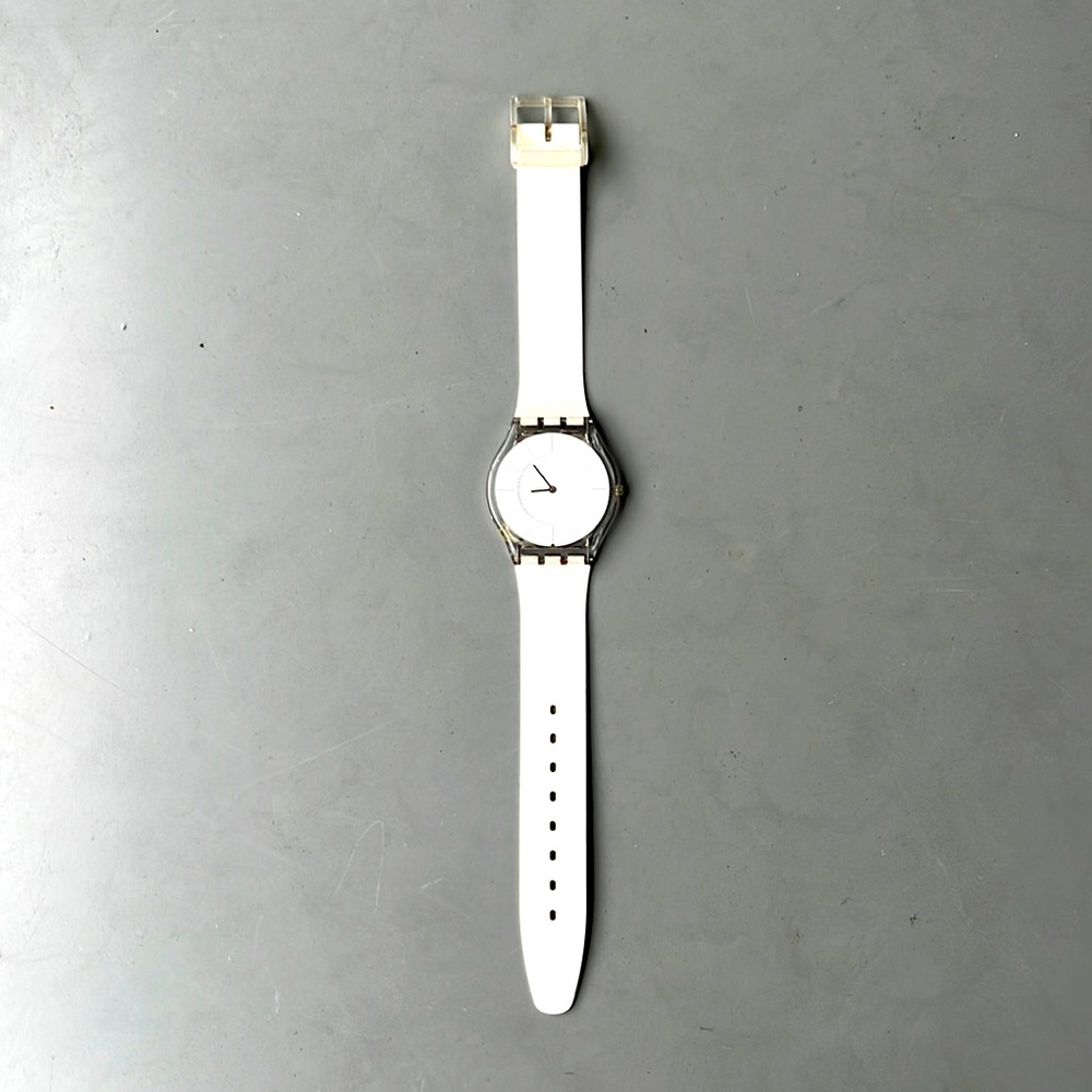 COPY - Classic white swatch watch